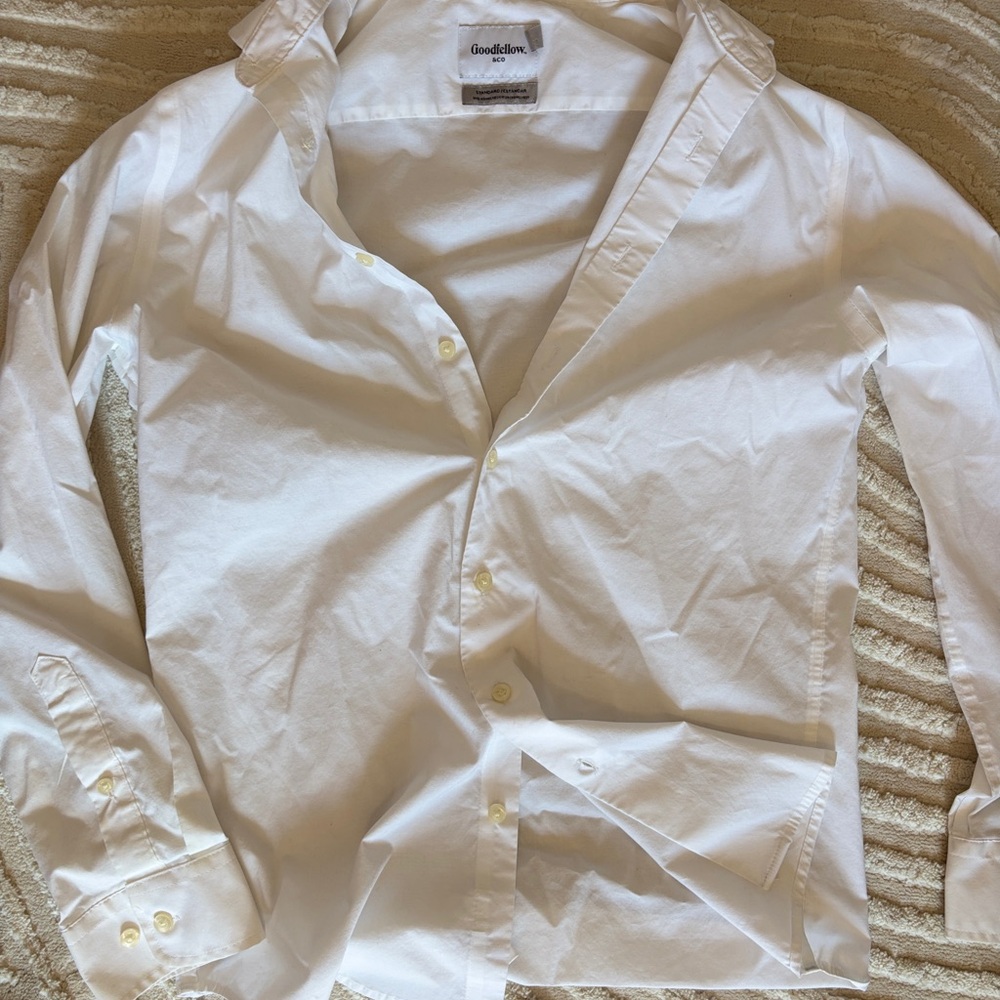 Goodfellow & Co White Casual Button Down Shirt
